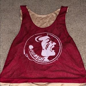 FSU crop top tank top